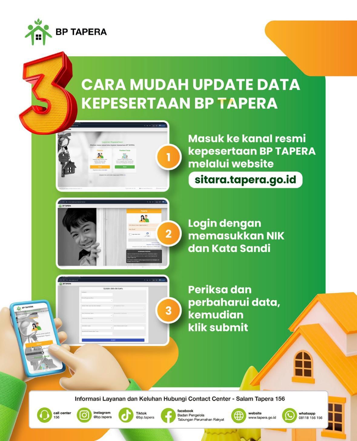 3 Cara Mudah Update Data Kepesertaan BP. Tapera